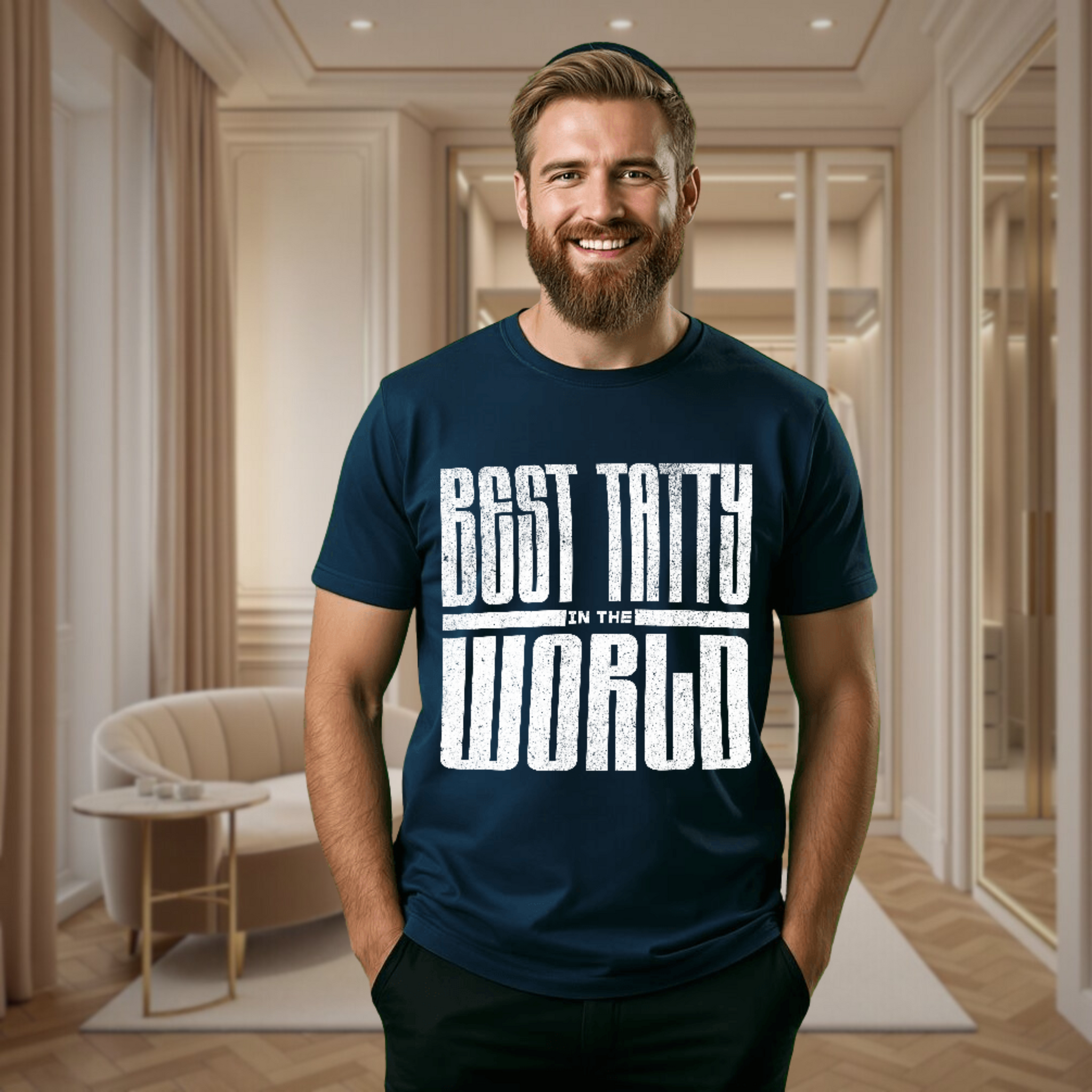 Daddy Graphic T-Shirts, Jewish T-Shirts, Best Tatty in the World