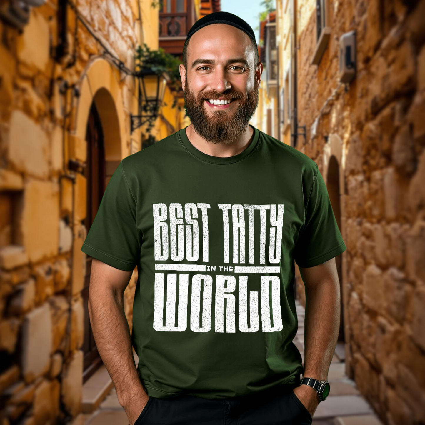 Daddy Graphic T-Shirts, Jewish T-Shirts, Best Tatty in the World