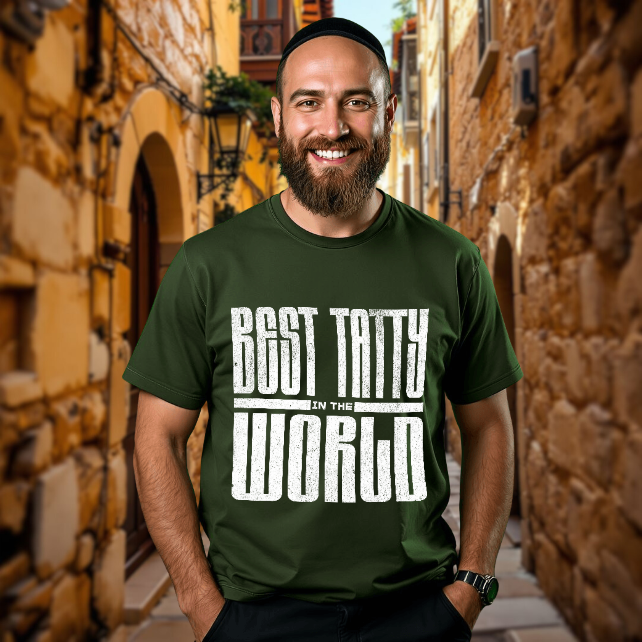 Daddy Graphic T-Shirts, Jewish T-Shirts, Best Tatty in the World